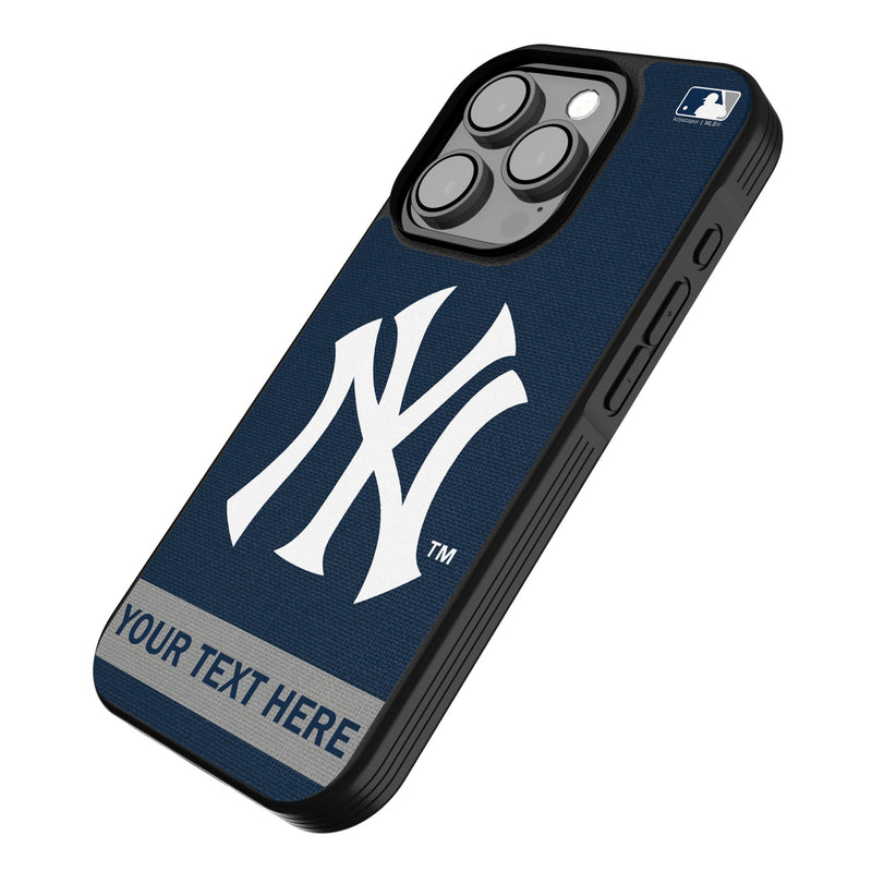 New York Yankees Personalized Stripe iPhone Bump Phone Case for Apple iPhone Iso.Jpg
