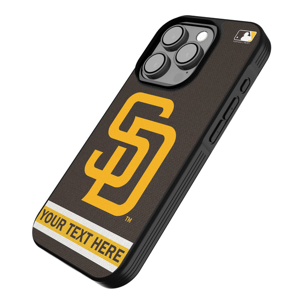 San Diego Padres Personalized Stripe iPhone Bump Phone Case for Apple iPhone Iso.Jpg