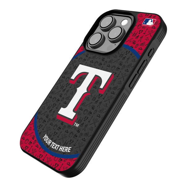 Texas Rangers Personalized Circle iPhone Bump Phone Case for Apple iPhone Iso.Jpg