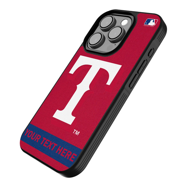 Texas Rangers Personalized Stripe iPhone Bump Phone Case for Apple iPhone Iso.Jpg