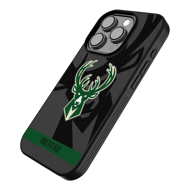 Milwaukee Bucks Personalized Tilt iPhone Bump Phone Case for Apple iPhone Iso.Jpg