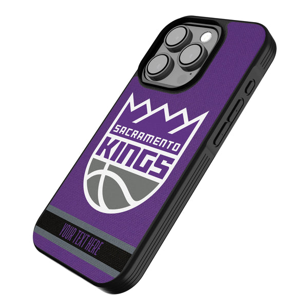 Sacramento Kings Personalized Stripe iPhone Bump Phone Case for Apple iPhone Iso.Jpg
