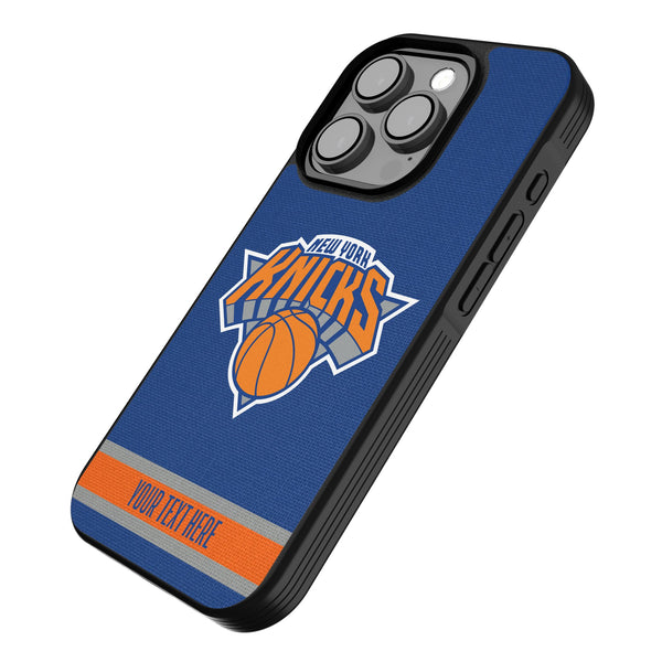 New York Knicks Personalized Stripe iPhone Bump Phone Case for Apple iPhone Iso.Jpg