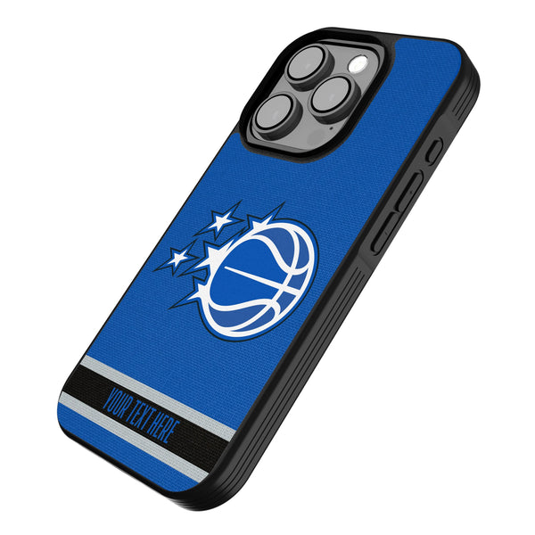 Orlando Magic Personalized Stripe iPhone Bump Phone Case for Apple iPhone Iso.Jpg