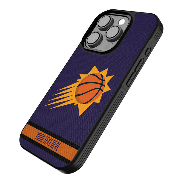 Phoenix Suns Personalized Stripe iPhone Bump Phone Case for Apple iPhone Iso.Jpg