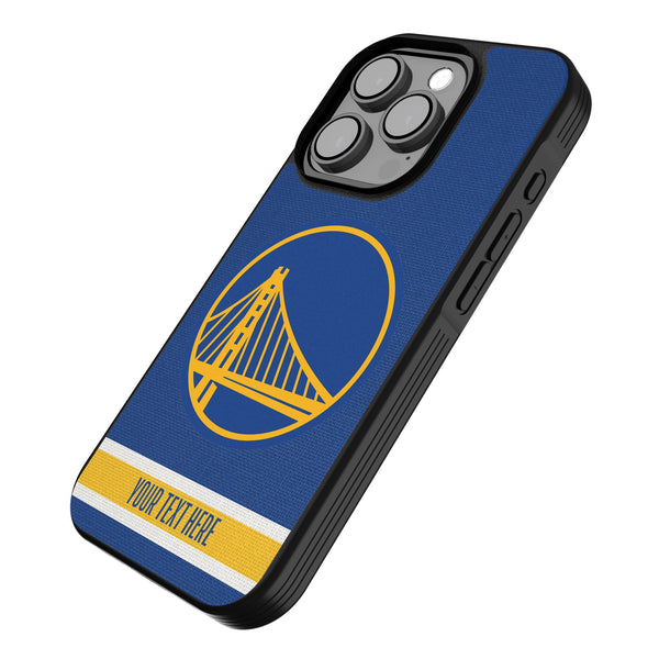Golden State Warriors Personalized Stripe iPhone Bump Phone Case for Apple iPhone Iso.Jpg