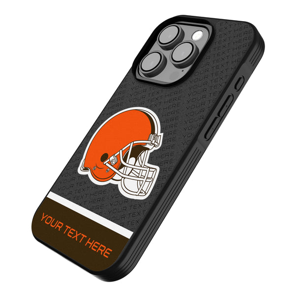 Cleveland Browns Personalized EndZone Plus iPhone Bump Phone Case for Apple iPhone Iso.Jpg