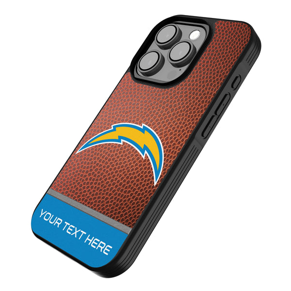 Los Angeles Chargers Personalized Football iPhone Bump Phone Case for Apple iPhone Iso.Jpg