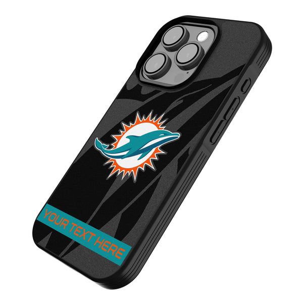 Miami Dolphins Personalized Tilt iPhone Bump Phone Case for Apple iPhone Iso.Jpg