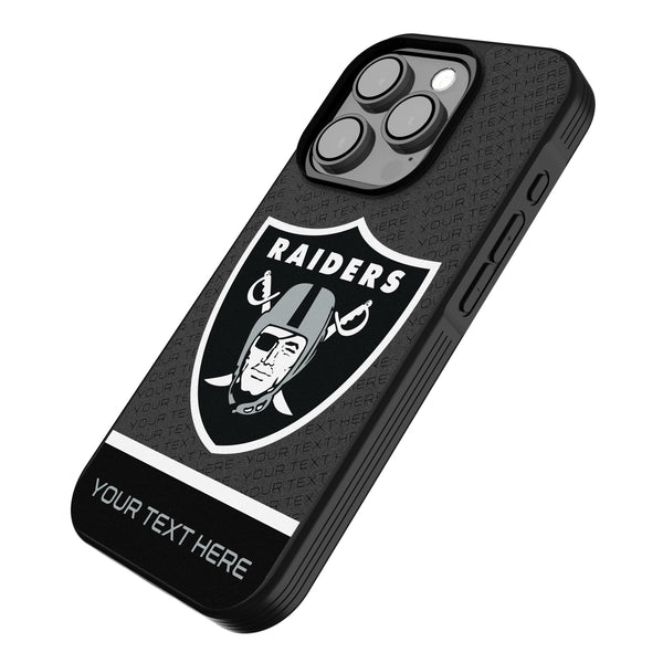 Las Vegas Raiders Personalized EndZone Plus iPhone Bump Phone Case for Apple iPhone Iso.Jpg