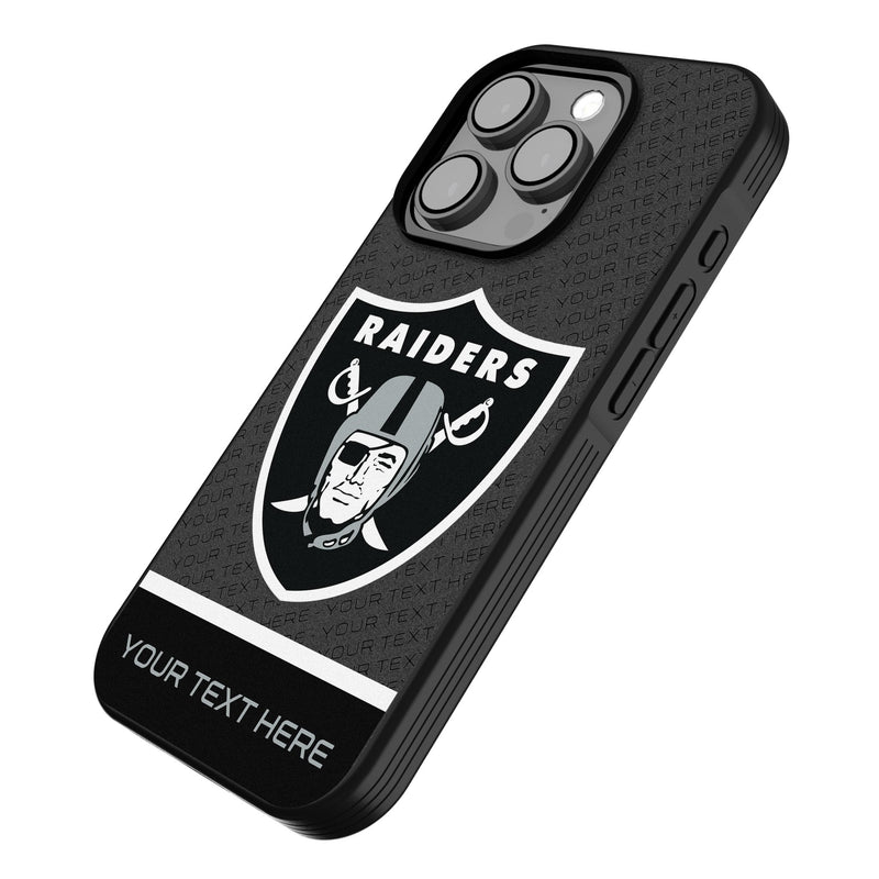 Las Vegas Raiders Personalized EndZone Plus iPhone Bump Phone Case for Apple iPhone Iso.Jpg