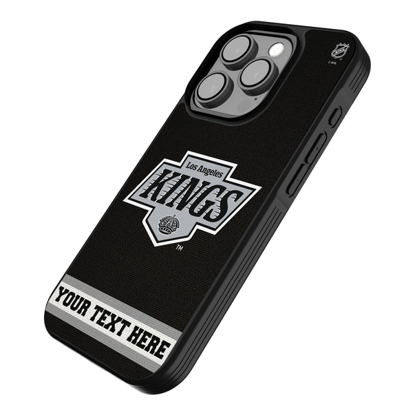 LA Kings Personalized Stripe iPhone Bump Phone Case for Apple iPhone Iso.Jpg