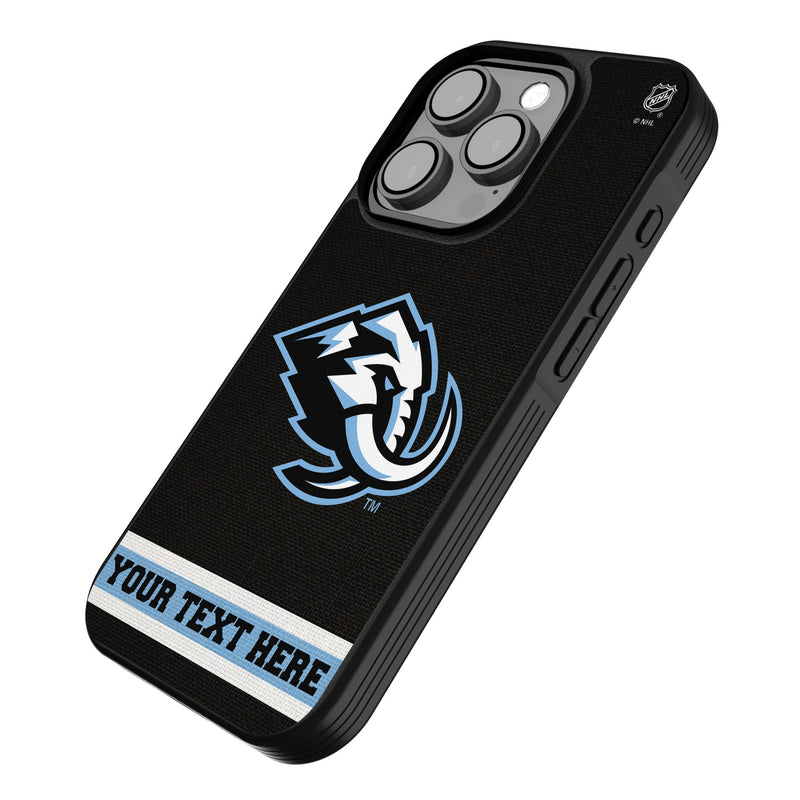 Utah Mammoth Personalized Stripe iPhone Bump Phone Case for Apple iPhone Iso.Jpg