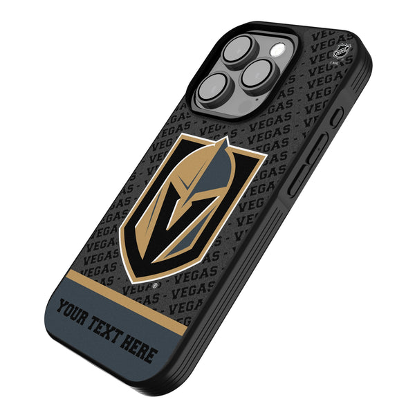 Vegas Golden Knights Personalized EndZone Plus iPhone Bump Phone Case for Apple iPhone Iso.Jpg