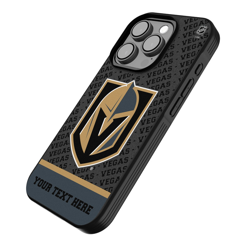 Vegas Golden Knights Personalized EndZone Plus iPhone Bump Phone Case for Apple iPhone Iso.Jpg