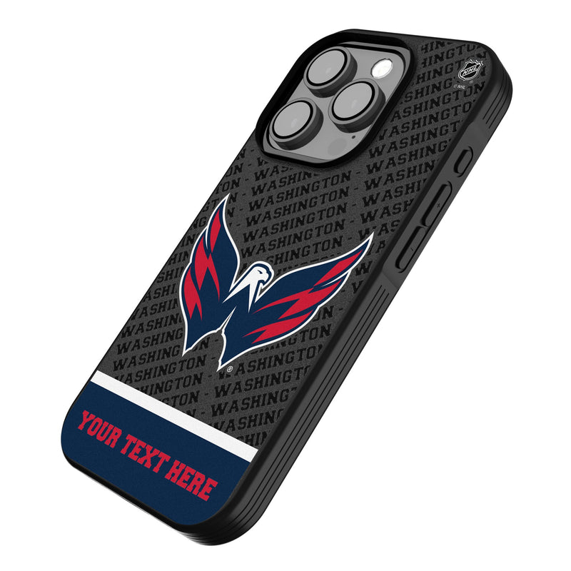 Washington Capitals Personalized EndZone Plus iPhone Bump Phone Case for Apple iPhone Iso.Jpg