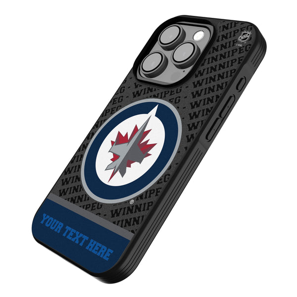 Winnipeg Jets Personalized EndZone Plus iPhone Bump Phone Case for Apple iPhone Iso.Jpg