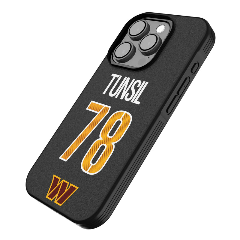 Laremy Tunsil Washington Commanders 78 Game Tactic iPhone Bump Phone Case for Apple iPhone Iso.Jpg
