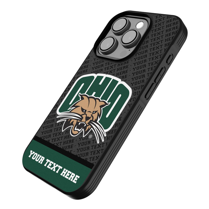 Ohio University Bobcats Personalized EndZone Plus iPhone Bump Phone Case for Apple iPhone Iso.Jpg