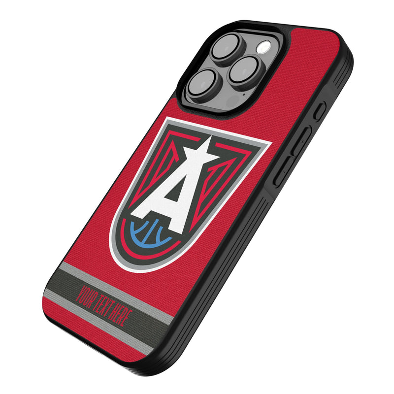 Atlanta Dream Personalized Stripe iPhone Bump Phone Case for Apple iPhone Iso.Jpg