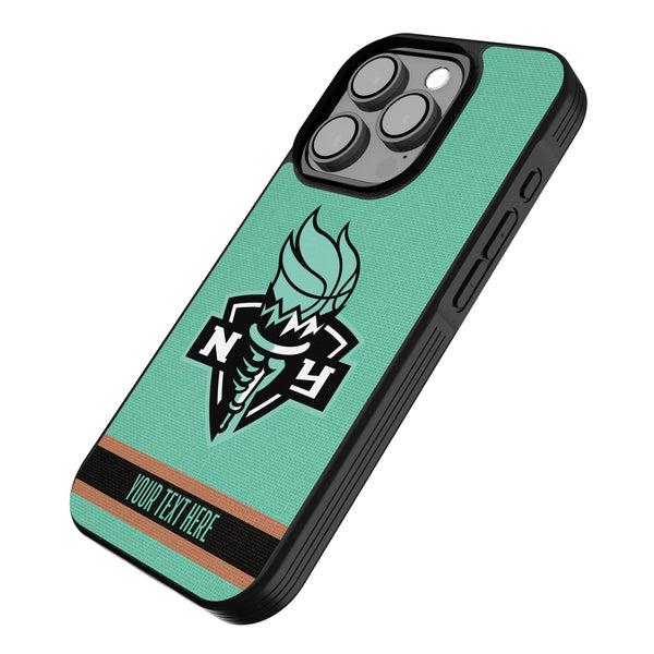 New York Liberty Personalized Stripe iPhone Bump Phone Case for Apple iPhone Iso.Jpg