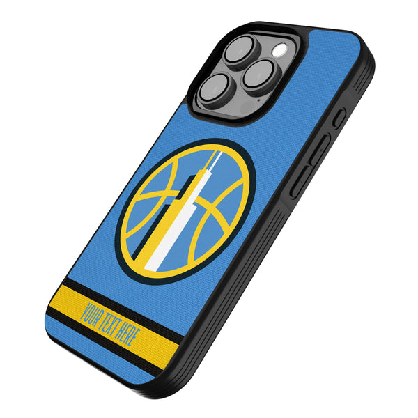 Chicago Sky Personalized Stripe iPhone Bump Phone Case for Apple iPhone Iso.Jpg