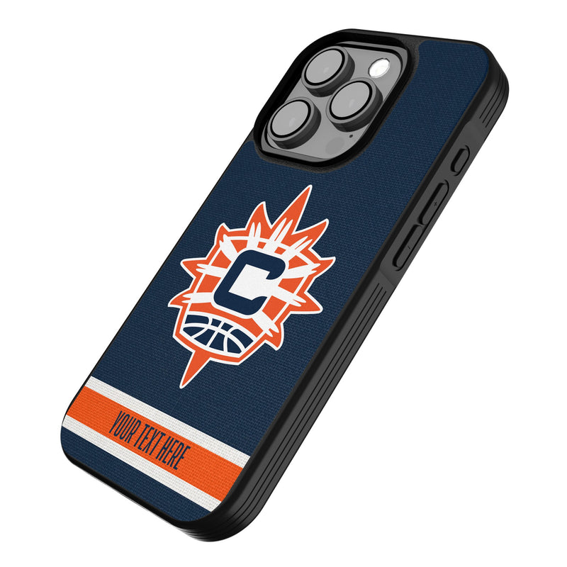 Connecticut Sun Personalized Stripe iPhone Bump Phone Case for Apple iPhone Iso.Jpg
