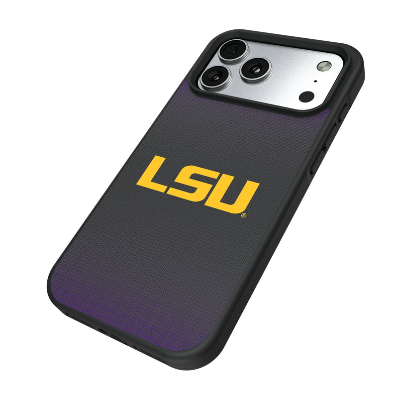 Louisiana State University Tigers Linen iPhone Bump Phone Case for Apple iPhone Iso.Jpg
