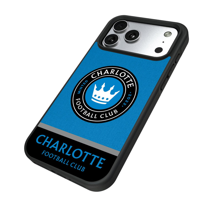 Charlotte FC Endzone Solid iPhone Bump Phone Case for Apple iPhone Iso.Jpg
