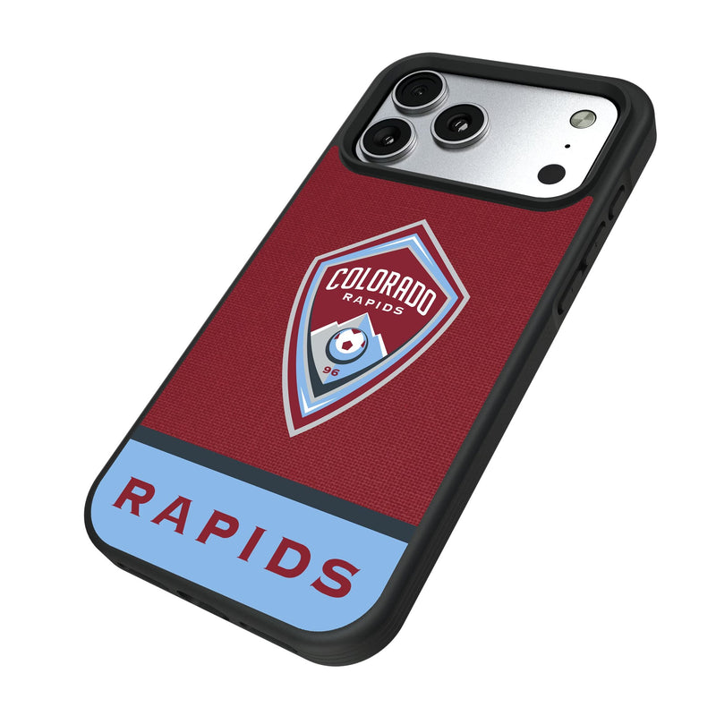 Colorado Rapids Endzone Solid iPhone Bump Phone Case for Apple iPhone Iso.Jpg