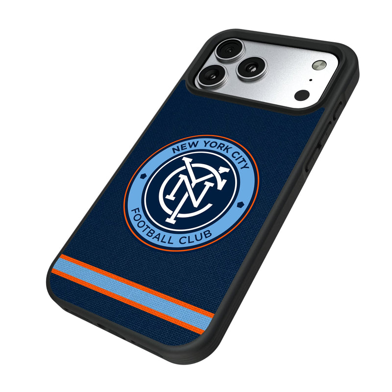New York City FC Stripe iPhone Bump Phone Case for Apple iPhone Iso.Jpg