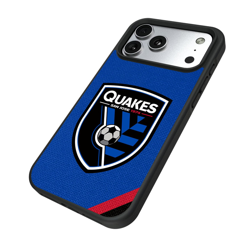 San Jose Earthquakes Diagonal Stripe iPhone Bump Phone Case for Apple iPhone Iso.Jpg