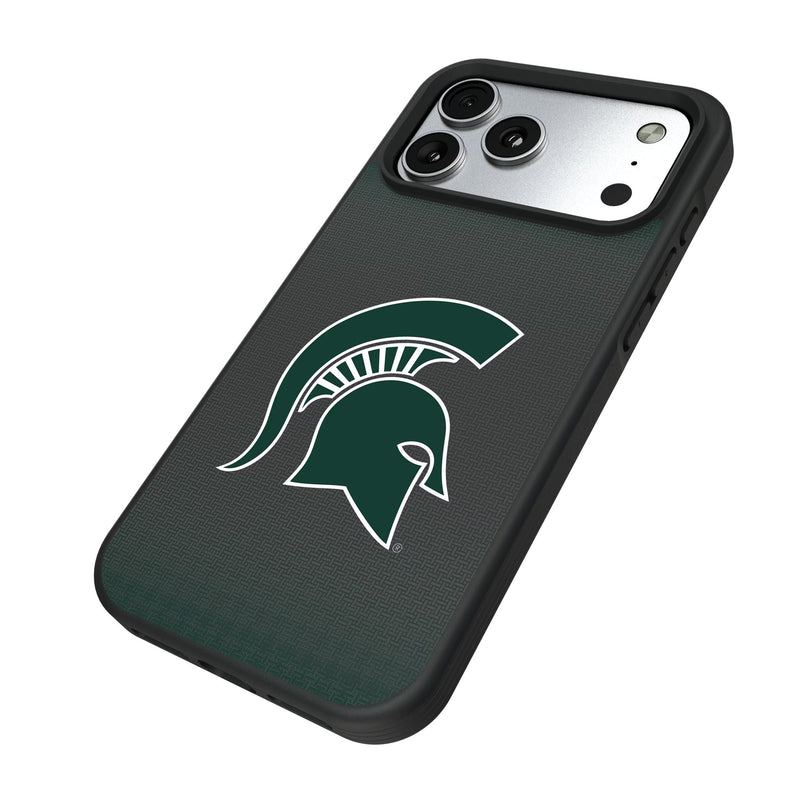 Michigan State University Spartans Linen iPhone Bump Phone Case for Apple iPhone Iso.Jpg