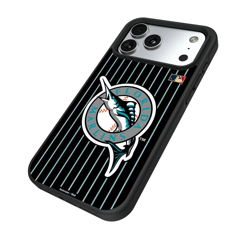 Miami Marlins 1993-2011 - Cooperstown Collection Pinstripe iPhone Bump Phone Case for Apple iPhone Iso.Jpg