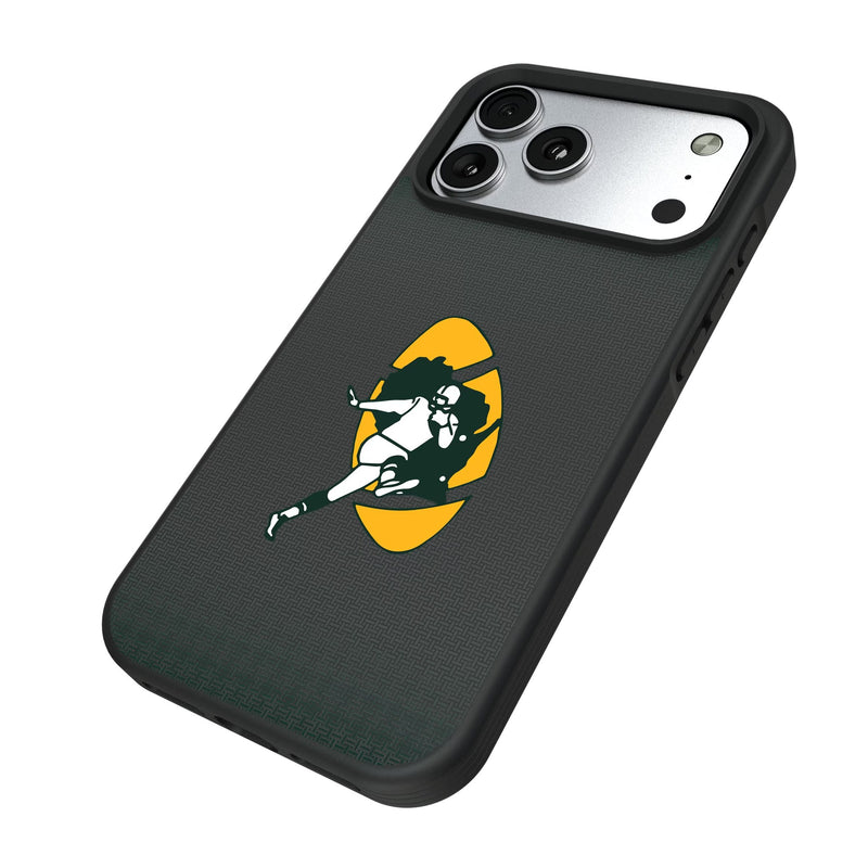 Green Bay Packers Historic Collection Linen iPhone Bump Phone Case for Apple iPhone Iso.Jpg