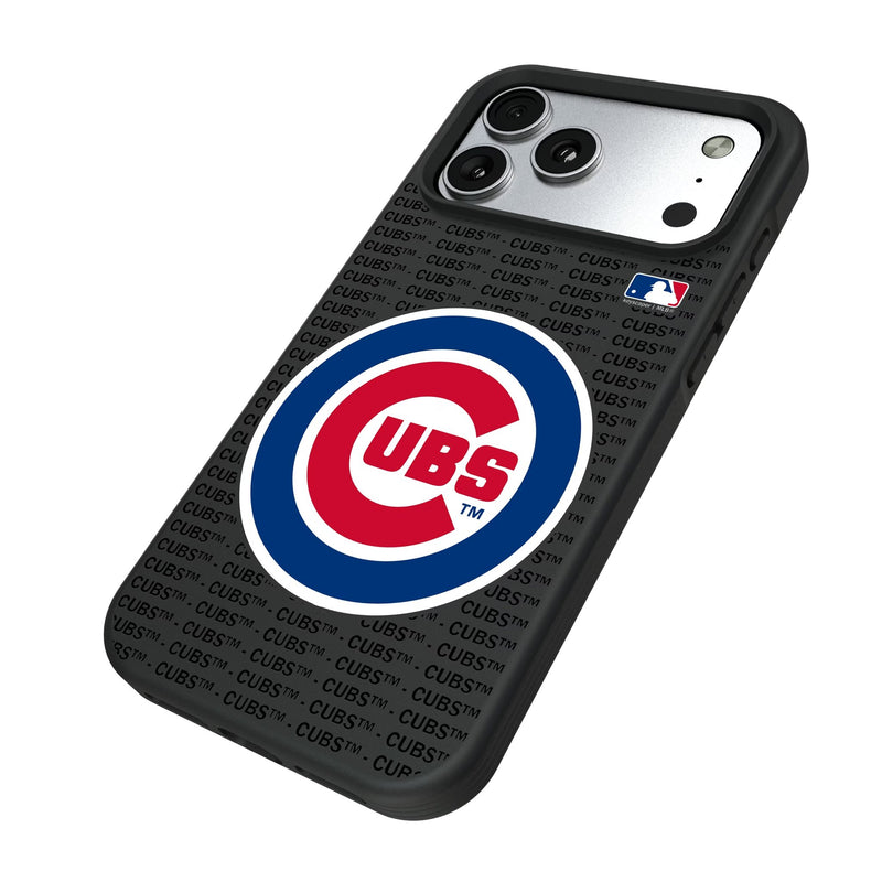 Chicago Cubs Text Backdrop iPhone Bump Phone Case for Apple iPhone Iso.Jpg