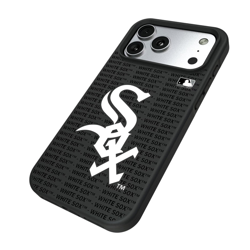 Chicago White Sox Text Backdrop iPhone Bump Phone Case for Apple iPhone Iso.Jpg
