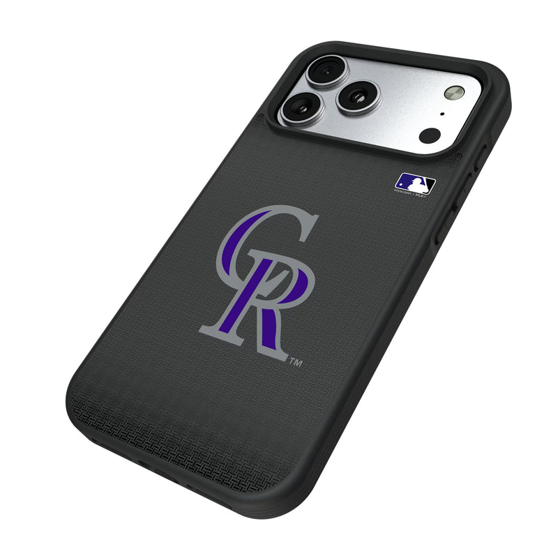 Colorado Rockies Linen iPhone Bump Phone Case for Apple iPhone Iso.Jpg