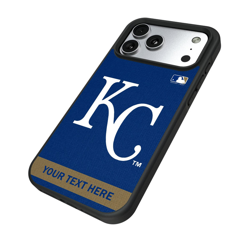 Kansas City Royals Personalized Stripe iPhone Bump Phone Case for Apple iPhone Iso.Jpg