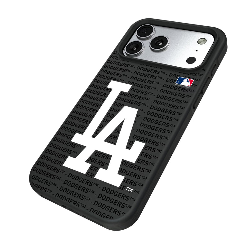 LA Dodgers Text Backdrop iPhone Bump Phone Case for Apple iPhone Iso.Jpg