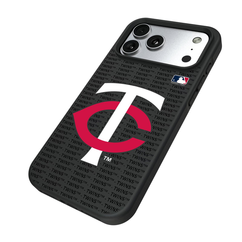 Minnesota Twins Text Backdrop iPhone Bump Phone Case for Apple iPhone Iso.Jpg