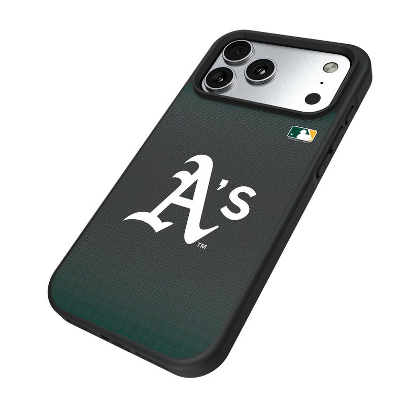 Oakland Athletics Linen iPhone Bump Phone Case for Apple iPhone Iso.Jpg