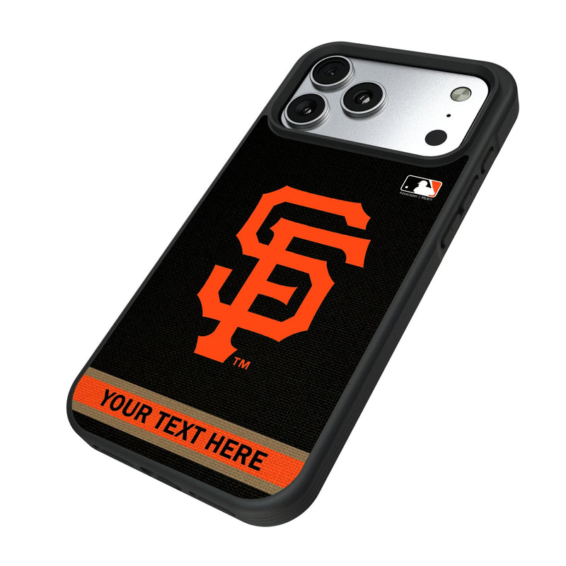 San Francisco Giants Personalized Stripe iPhone Bump Phone Case for Apple iPhone Iso.Jpg