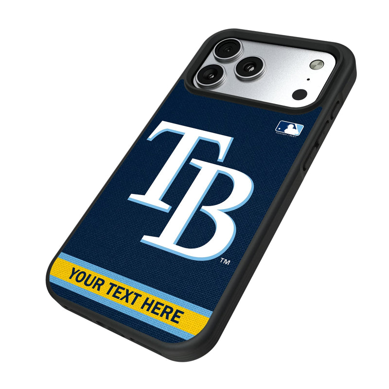 Tampa Bay Rays Personalized Stripe iPhone Bump Phone Case for Apple iPhone Iso.Jpg