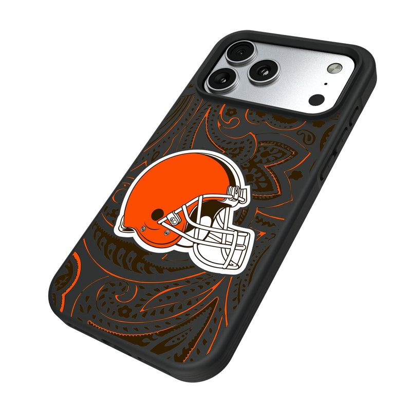 Cleveland Browns Paisley iPhone Bump Phone Case for Apple iPhone Iso.Jpg