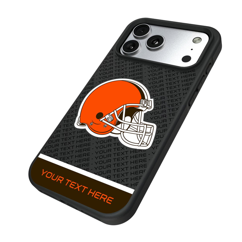 Cleveland Browns Personalized EndZone Plus iPhone Bump Phone Case for Apple iPhone Iso.Jpg