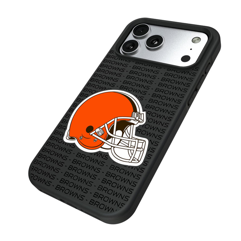 Cleveland Browns Text Backdrop iPhone Bump Phone Case for Apple iPhone Iso.Jpg