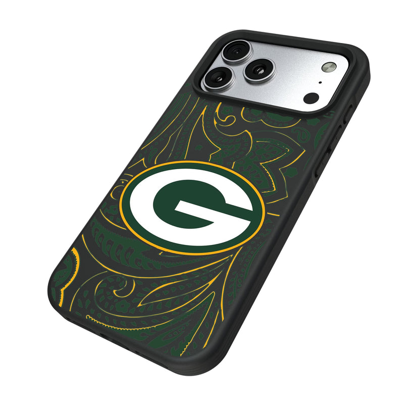 Green Bay Packers Paisley iPhone Bump Phone Case for Apple iPhone Iso.Jpg