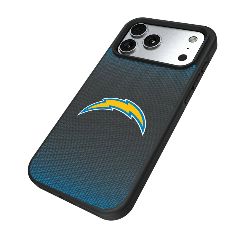 Los Angeles Chargers Linen iPhone Bump Phone Case for Apple iPhone Iso.Jpg