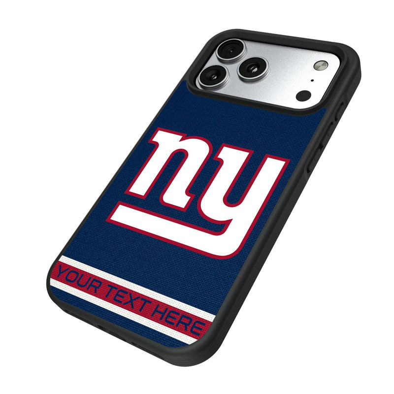 New York Giants Personalized Stripe iPhone Bump Phone Case for Apple iPhone Iso.Jpg